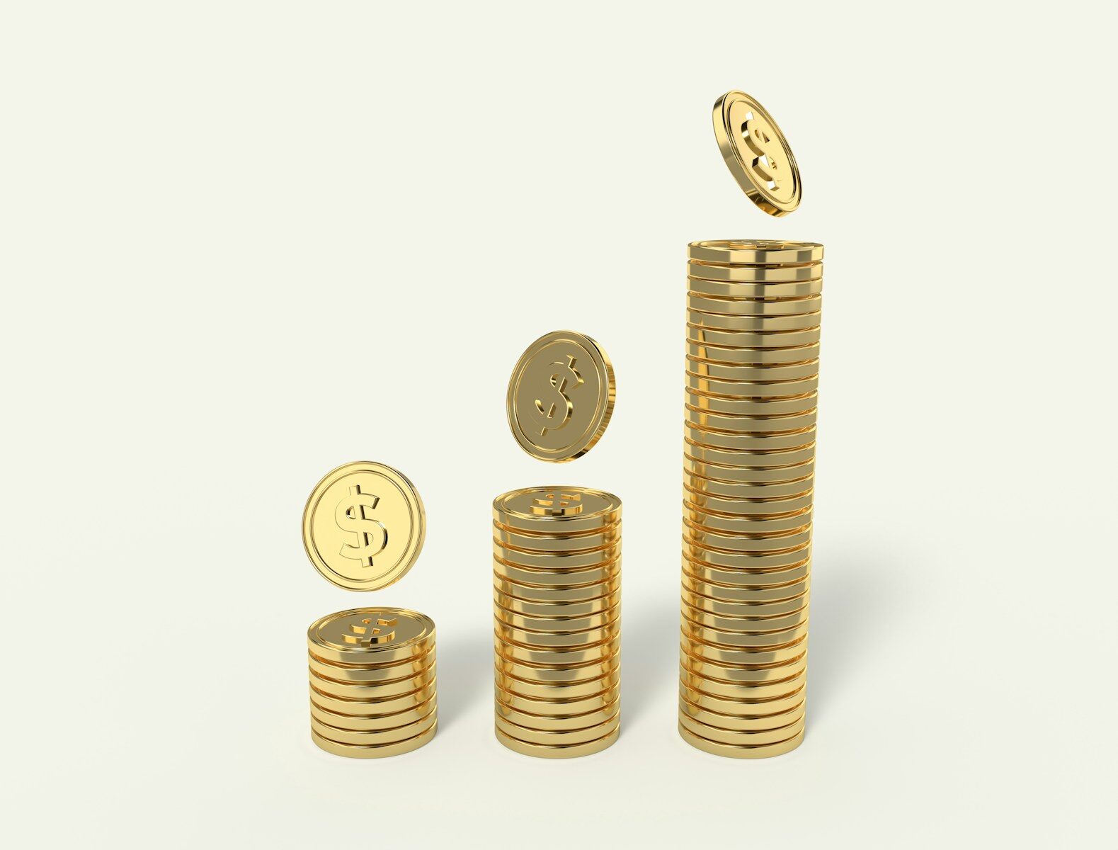Monedas apiladas de menor a mayor, símbolo de la psicología del dinero que aborda este artículo